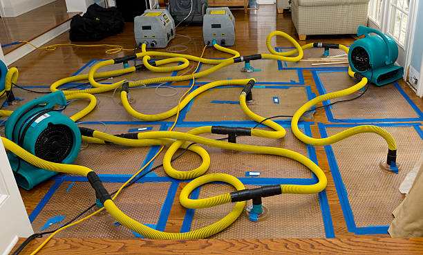Professional Burst Pipe Water Damage technician working in Somerville, OH